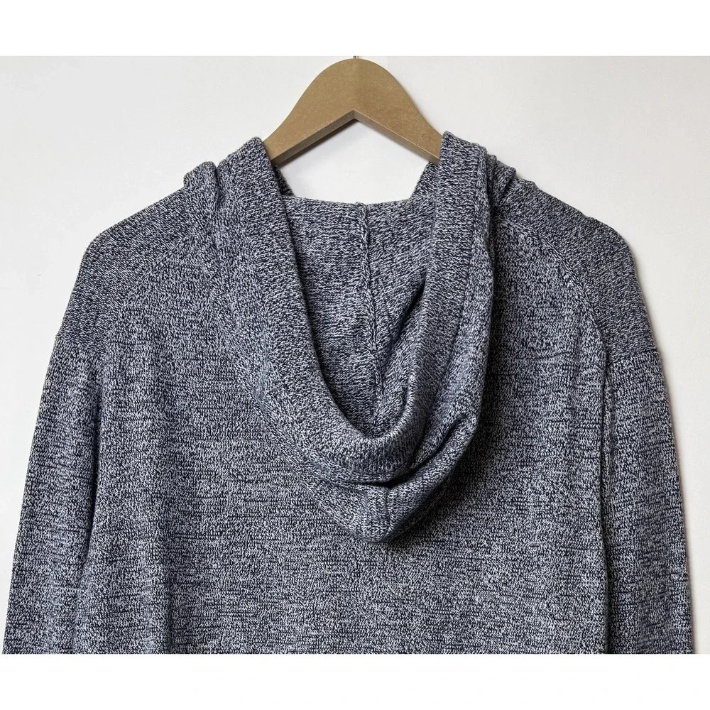 Banana Republic Marled Blue Cotton Henley Style Long Sleeve Pullover Sweater XL